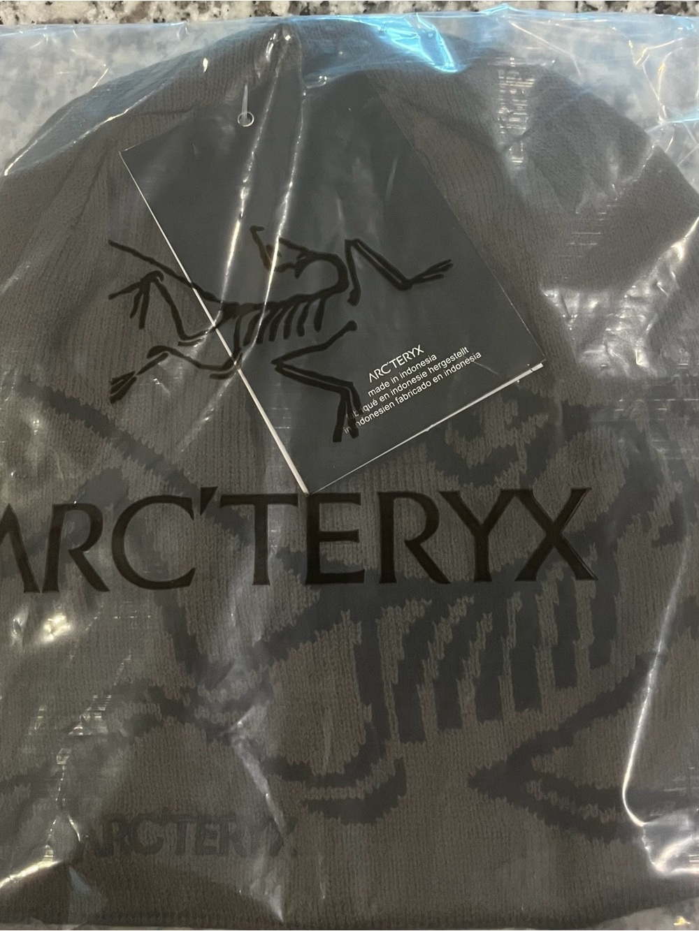 Arc'teryx Gray Logo Knit Beanie